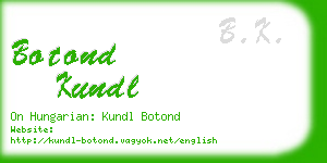 botond kundl business card